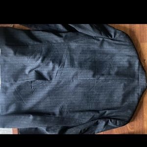 Vintage Chaps New Wool Gray Pinstripe Blazer Suit Jacket 40R